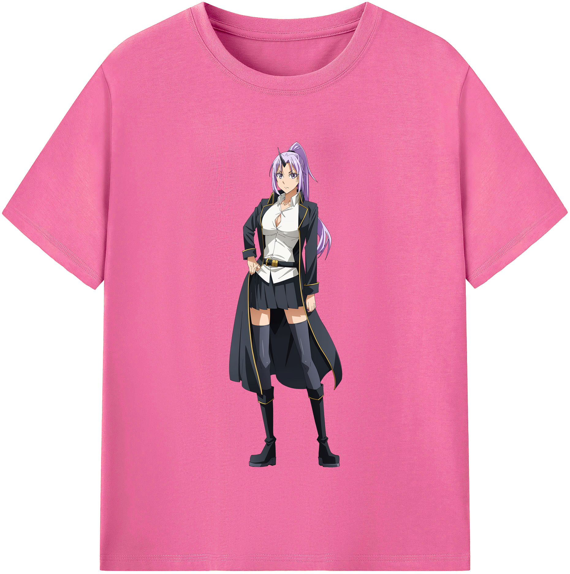 （画像用） 転スラ Regarding Reincarnated to Slime レディースカジュアルプリントTシャツ（綿100％）
